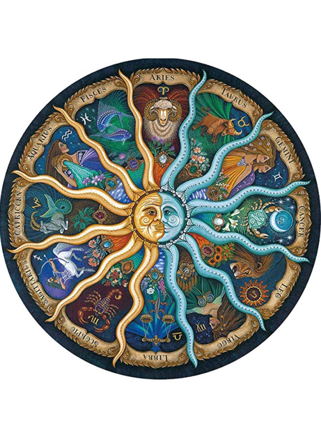 Round Paper Jigsaw Puzzle 1000 Pieces Neutral Packaging Adult Lovers Jigsaw Puzzle Manufacturers Custom Generation-Color:Forest Fantasia - Image 3